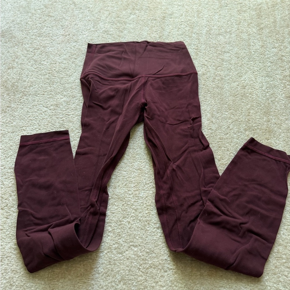 lululemon athletica Burgundy Leggings